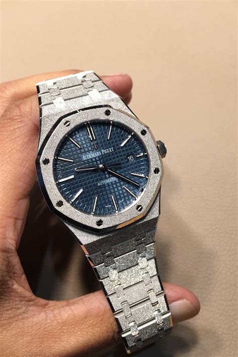 frosted audemars piguet|frosted audemars piguet royal oak.